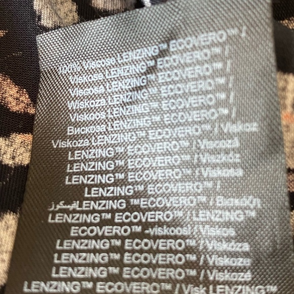 Pieces Black White Floral Flutter Long Sleeve Smocked Mock Neck Dress-Sz-XL - Picture 15 of 16